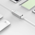 Orico Aluminium USB3.0 zu Gigabit Ethernet Adapter - Typ A zu Typ A / Typ C Kabel - Silber