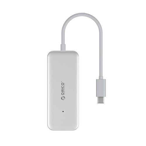 Orico Type-C USB3.0 Hub with 4 Type-A Ports - 5Gbps - VIA-Chip - Cable length 15cm - Silver