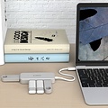 Orico Type-C USB3.0 Hub met 4 Type-A Poorten - 5Gbps - VIA-Chip - Kabellengte 15cm - Zilver