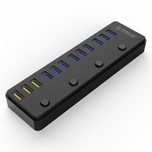 Orico 12 port multi functional USB 3.0 hub with BC 1.2 charging ports