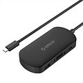 Orico 3-in-1 Type-C hub met USB 3.0 Type-A, Type-C PD en VGA poorten - Power Delivery - IC chip - Kabellengte 30 CM - Zwart
