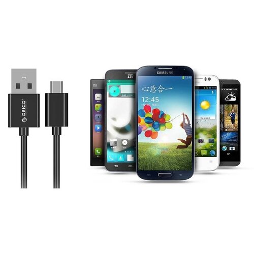 Orico Micro USB oplaadkabel Fast Charge en data kabel - 1 meter zwart