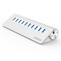 Orico Aluminium 10-Port USB 3.0 Hub 5 Gbps können Computer / Laptop / MacBook / iMac angewendet werden - Silber