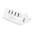Orico USB3.0 hub / phone and tablet holder - 4x USB - White