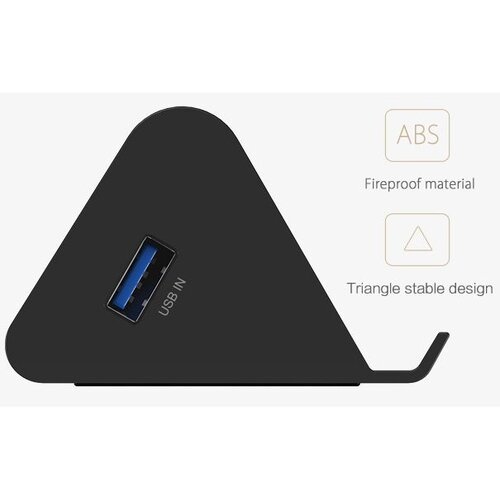 Orico 4 port USB3.0 HUB smartphone and tablet holder - Black