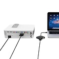 Orico Mini Display port to HDMI, DVI and VGA Adapter - 4K - 17 cm - White