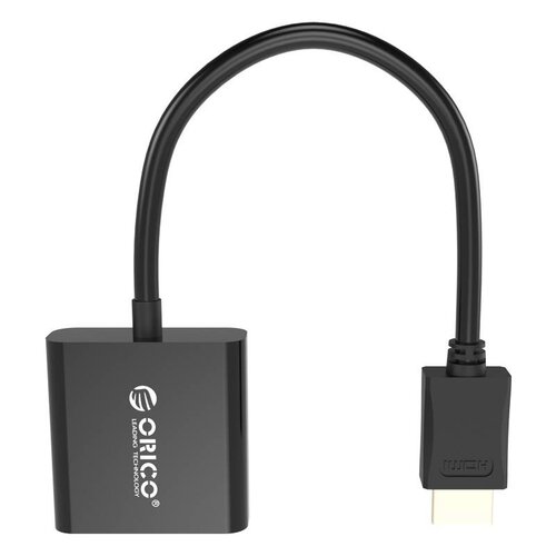 Orico HDMI A naar VGA Adapter - Full HD - Gold-Plated - 17 cm - Zwart