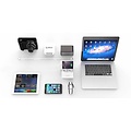 Orico Anschlussdose mit 2 Sockets und 5 USB-Lade Ports - Tablet / Smartphone Stand - 2500W - Inkl. Ein / Aus-Schalter und Überspannungsschutz - White