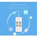 Orico power strip with four sockets and five USB charging ports - 4000W - Incl. on / off switch - white