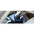 Orico 3 poort USB autolader met pas- en bekerhouder 12V - zwart