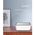 Orico Multipurpose plug socket protector - Smartphone holder - Cable management - Extra safety for Children / Pets - Heat resistant ABS material - White / Gray