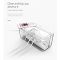 Orico Multipurpose plug socket protector - Smartphone holder - Cable management - Extra safety for Children / Pets - Heat resistant ABS material - White / Gray