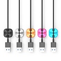 Orico Vijf multifunctionele kabelclips in diverse kleuren - 3M - kabels tot 5mm dik - kabelmanagement