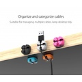 Orico Vijf multifunctionele kabelclips in diverse kleuren - 3M - kabels tot 5mm dik - kabelmanagement