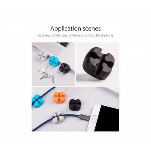 Orico Vijf multifunctionele kabelclips in diverse kleuren - 3M - kabels tot 5mm dik - kabelmanagement