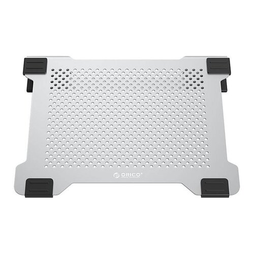 Orico Multifunktionale Aluminium Laptop Ständer / Cooling Pad - Wärmeleitung, Kabelmanagement und ergonomische Haltung - für Notebooks bis 15 Zoll - Mac Style - Silber
