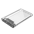 Orico 2.5 Inch Hard Disk Enclosure - Type-C - USB3.0 - SATA III - 5Gbps - UASP - ABS - Transparent