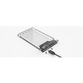 Orico Boîtier de disque dur de 2,5 pouces - Type C - USB3.0 - SATA III - 5 Gbit / s - UASP - ABS - Transparent
