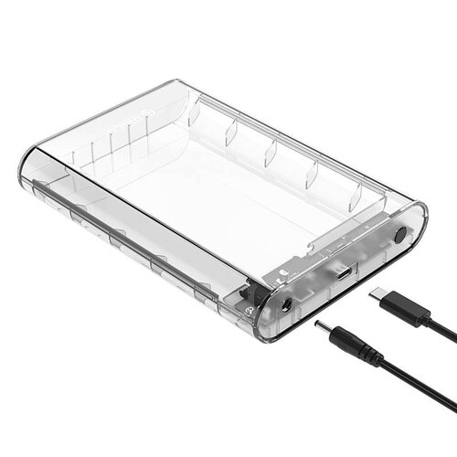 Orico Transparent Hard Drive Enclosure 3.5 inch Type-C - SATA III - USB3.0 - 5Gbps