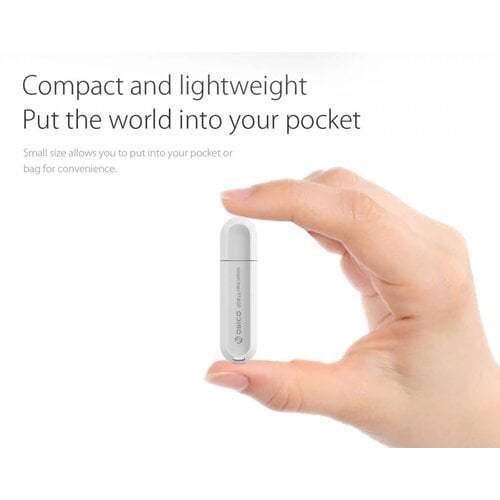 Orico Multifunction USB3.0 Card reader for TF & SD Memory cards - USB stick 2TB - OTG function - 5Gbps - White