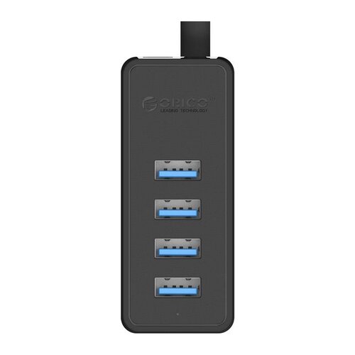 Orico USB3.0 Hub met 4 USB3.0 type-A poorten – 5Gbps – 100CM Datakabel – OTG-Functie - voor Windows, Linux en Mac OS - Zwart