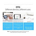 Orico USB3.0-Hub mit 4 USB 3.0 Typ A Ports - 5 Gbps - 100CM Datenkabel - OTG-Funktion - für Windows, Linux und Mac OS - schwarz