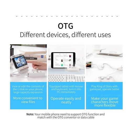 Orico USB3.0 Hub met 4 USB3.0 type-A poorten – 5Gbps – 100CM Datakabel – OTG-Functie - voor Windows, Linux en Mac OS - Zwart