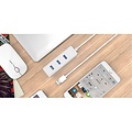 Orico USB3.0 hub met 4 type-A poorten – 5Gbps – 30CM USB3.0 Datakabel – voor Windows, Linux en Mac OS - Wit