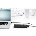 Orico USB3.0 Hub met 10 Type-A poorten - 5Gbps - Incl. Datakabel & Stroomadapter - aan/uit schakelaar - 30W - Zwart