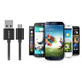 Orico 2 Meter extralange Ladekabel - 3 Amp - Fast Charge - Datenübertragung - Micro USB - Schwarz