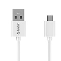 Orico 2 Meter extralange Ladekabel - 3 Amp - Fast Charge - Datenübertragung - Micro USB - Weiß