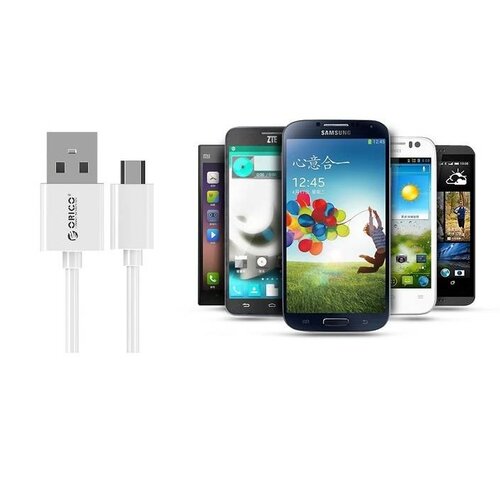 Orico 1 Meter Micro USB oplaadkabel - Fast Charge en Datakabel - 1M - Wit