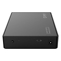 Orico 3.5 inch Harde Schijf Behuizing - Type-C aansluiting - SATA III - USB3.0 - 5Gbps - HDD/SSD - incl. Type-C naar Type-A datakabel - Incl. Stroomadapter - Mat Zwart