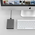 Orico Aluminium 2,5-Zoll-Festplattengehäuse - HHD / SSD - USB 3.0 - 5 Gbps - SATA III - VIA-Chip - Inkl. Schrauben und Schraubenzieher - Dunkelgrau