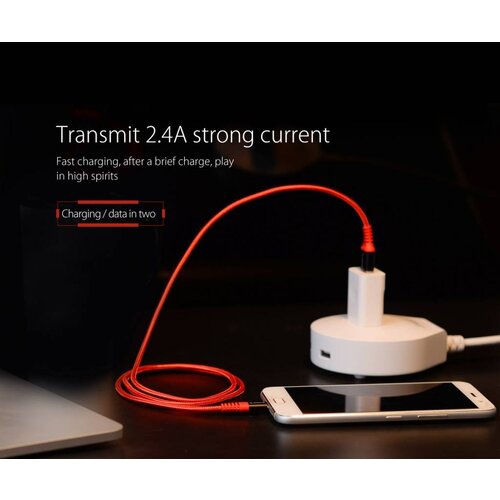 Orico 1 meter USB Type-C data- en oplaadkabel - 2.4A - Rood