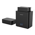 Orico Soft closing 2-Bay Type-C harde schijf station voor 3.5 inch SATA HDD –  Slaapmodus - LED-indicator - Zwart