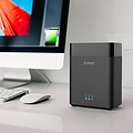 Orico Soft closing 2-Bay Type-C harde schijf station voor 3.5 inch SATA HDD –  Slaapmodus - LED-indicator - Zwart