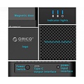 Orico Soft closing 2-Bay Type-C harde schijf station voor 3.5 inch SATA HDD –  Slaapmodus - LED-indicator - Zwart