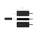 Orico USB power strip with four sockets and five USB charging ports - 4000W - Incl. on / off switch - Black