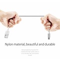 Orico USB Type-C laad- en datakabel - 3A - Gevlochten Nylon - Aluminium - 1 Meter - Zilver