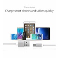 Orico USB Type-C laad- en datakabel - 3A - Gevlochten Nylon - Aluminium - 1 Meter - Zilver