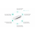 Orico Type-C hub met 3 USB-A poorten en 1x USB-C poort - Geïntegreerde kabel van 30 cm - LED-indicator - Wit