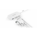 Orico 3-in-1 Type-C hub with USB 3.0 Type-A, Type-C PD and VGA ports - Power Delivery - IC chip - Cable length 30 CM - White