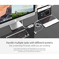 Orico Aluminum Type-C to VGA adapter - Incl. Audio output - Mac Style - 1920 x1080P Full HD - Silver