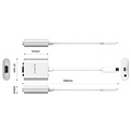 Orico Aluminum Type-C to VGA adapter - Incl. Audio output - Mac Style - 1920 x1080P Full HD - Silver