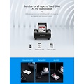 Orico Dual-bay hard disk docking station with clone function - intelligent sleep mode - cool LED lighting - Strong fan - Black