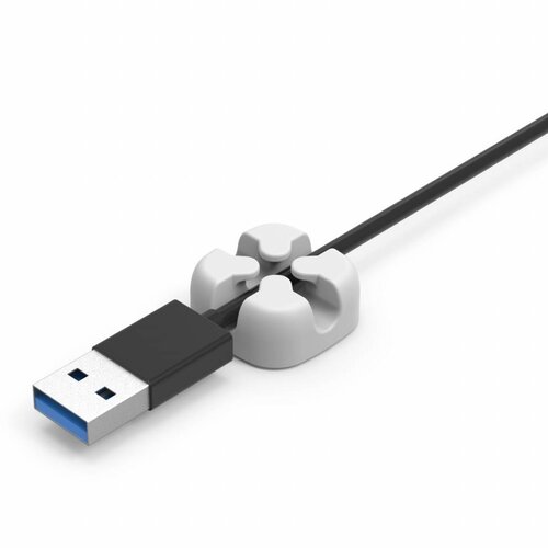 Orico Multifunktionaler Kabelclip - Kabelmanagement - für Kabel mit einer Dicke von bis zu 5 mm - 3M - Grau