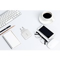 Orico Dual USB lader - reis/thuislader met 2x USB-laadpoorten – IC chip - 15W - Wit