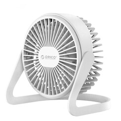 Mini-USB-Lüfter - dreht sich um 360 Grad - 1,5 W - Weiß