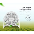 Orico Mini USB fan - rotates 360 degrees - 1.5W - <35dB -Incl. type-A to Micro B cable of 1M - White